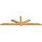 Ekena Millwork Kennewick Rough Sawn Timber Gable Bracket, Western Red Cedar, 84"W x 24"H x 2"D x 4"F, 7/12 Pitch GBW084X24X0204KEN00RWR - alternate 5